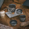 Набор посуды NATUREHIKE 4 в1 NH18T018-G, серый 6927595785515